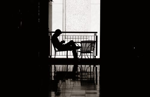 Los Angeles, CA - MAY 18: Man rest in Hollywood Dolby theatre on May 18, 2014 in Los Angeles. Started as a small community, it evolved into the home of world famous film industry